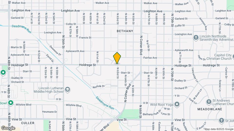6241 Holdrege St Map and Location Details
