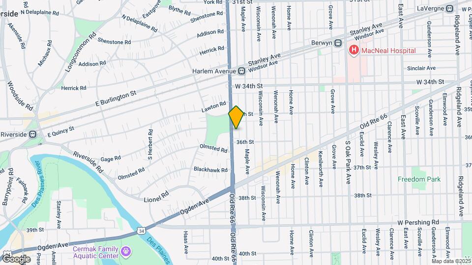 3529 S Harlem Ave Map and Location Details