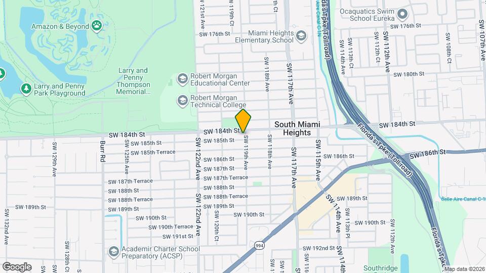 11911 SW 185th St Map and Location Details