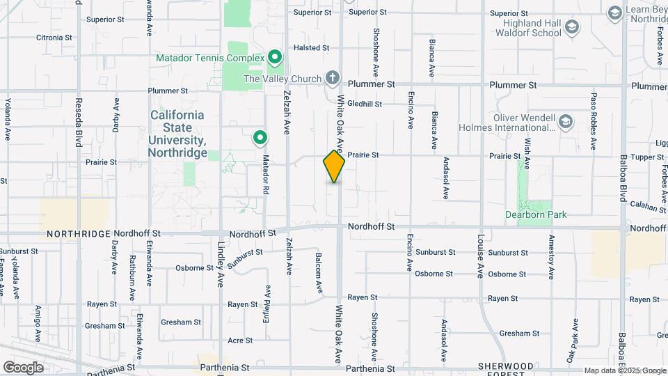 9213 White Oak Ave Map and Location Details