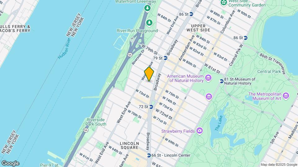 236 W 75th St Mapa y Detalles de la Ubicación