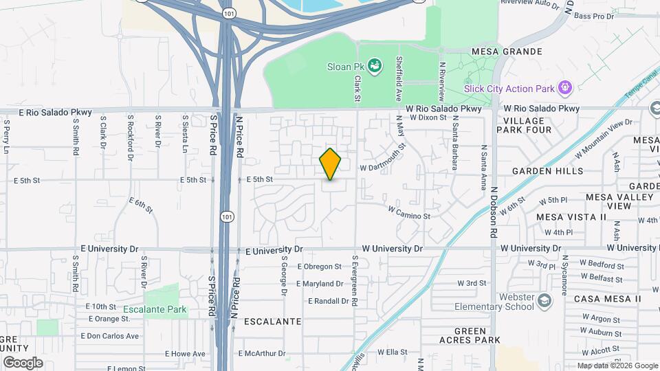 2446 E 5th Pl Map and Location Details