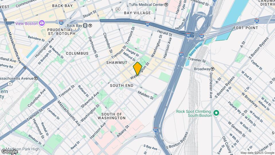 Rollins Square Condominium Map and Location Details