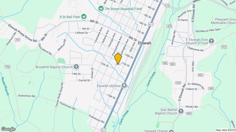 1119 Washington Ave Map and Location Details