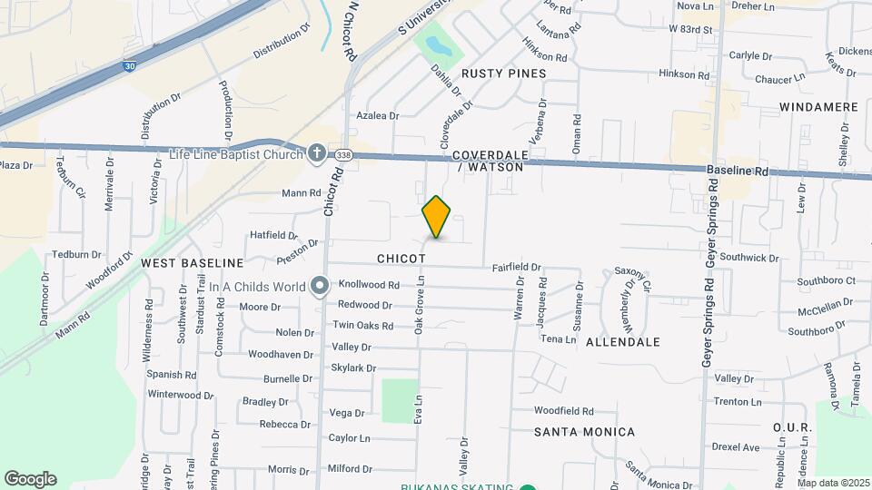 7115 Eddy Ln Map and Location Details