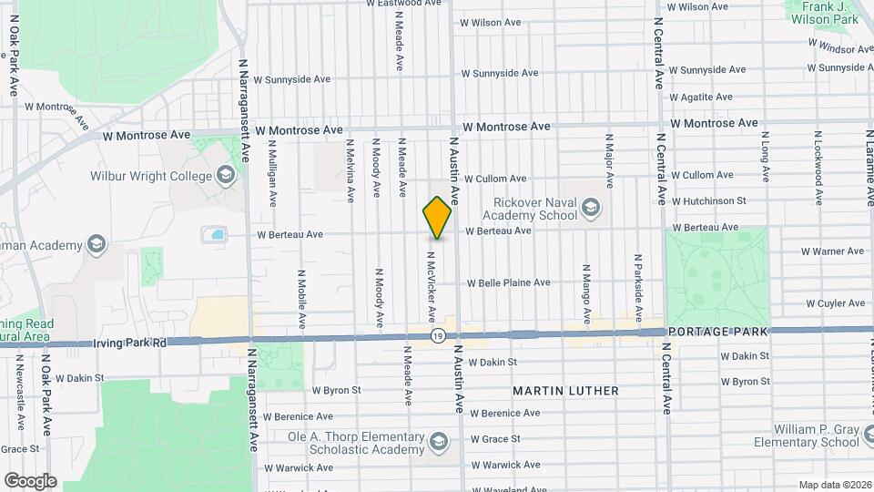 4147 N McVicker Ave Map and Location Details