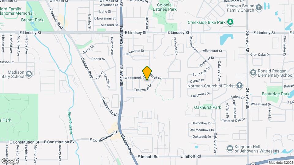 1705 Teakwood Cir Map and Location Details