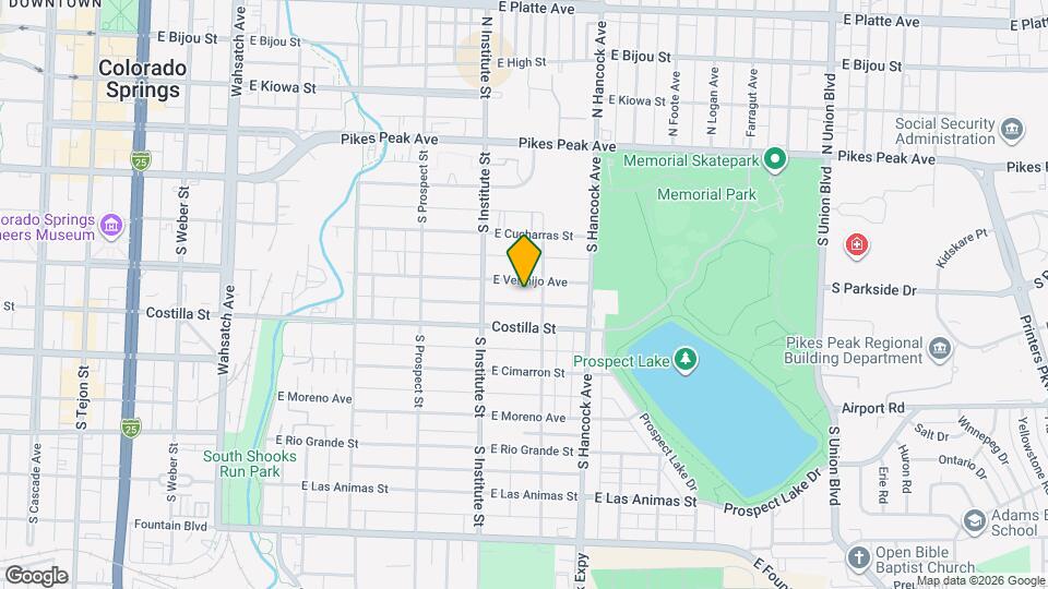 935 E Vermijo Ave Map and Location Details