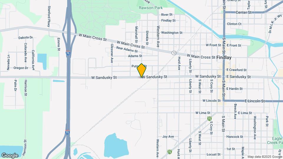 809 W Sandusky St Map and Location Details