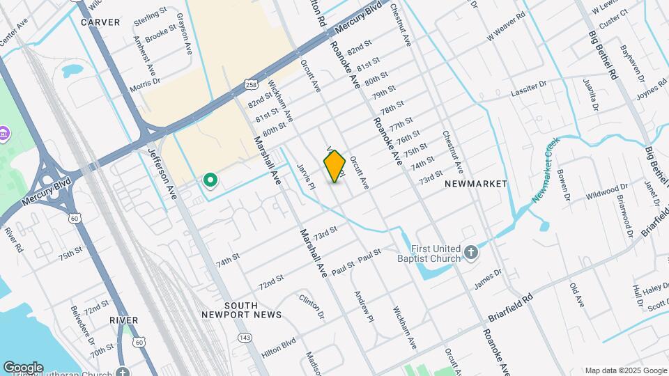 7406 Wickham Ave Map and Location Details