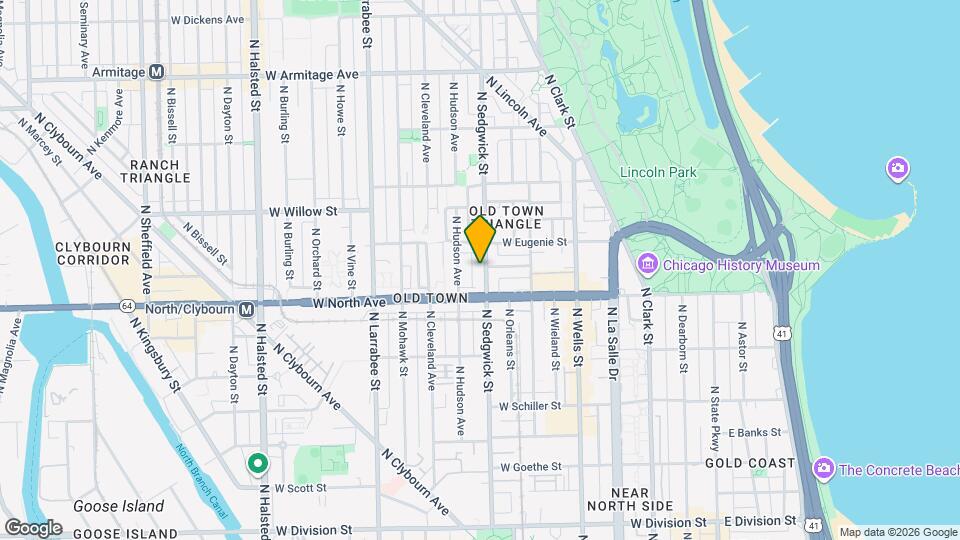 1630 N Sedgwick St Map and Location Details