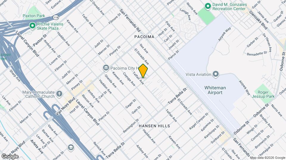 10502 Telfair Ave Map and Location Details