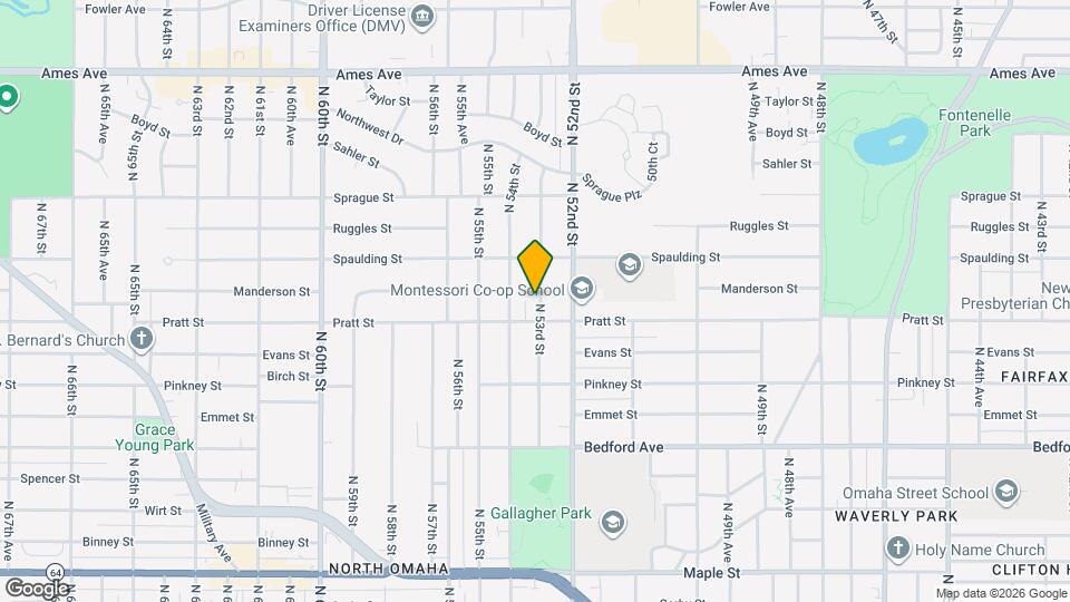 3710 N 53rd St Map and Location Details