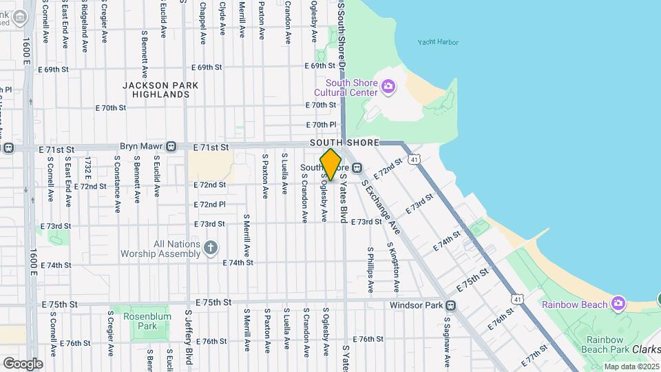 2341 E 72nd St Map and Location Details