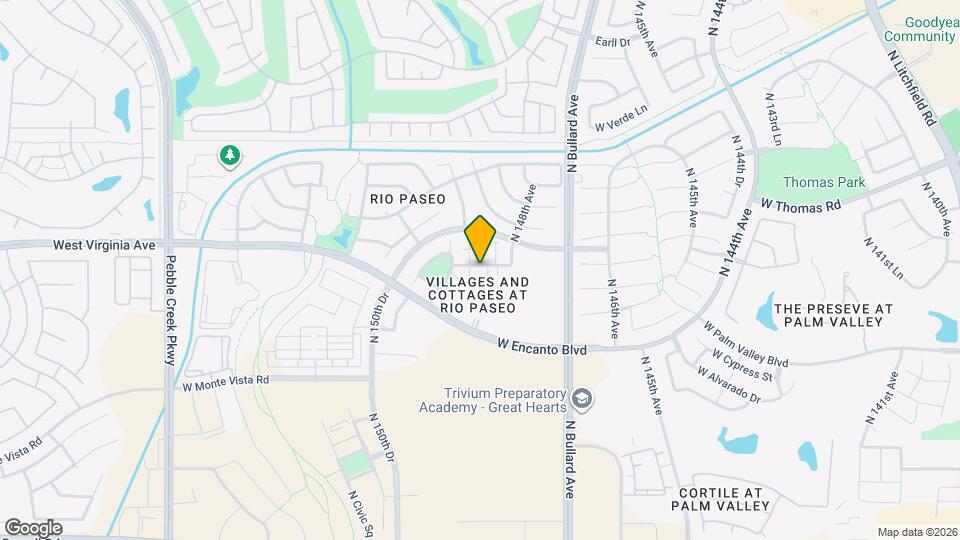 14873 W Ashland Ave Mapa y Detalles de la Ubicación