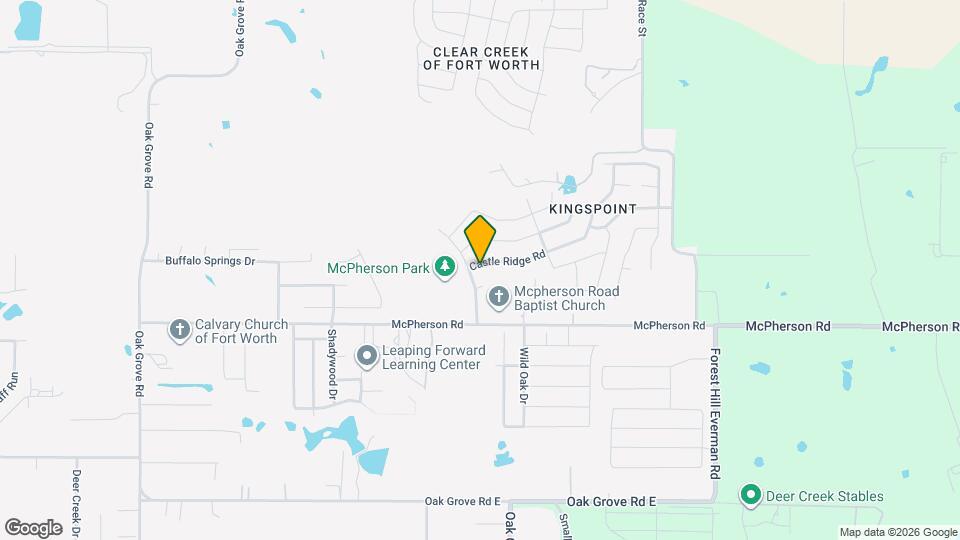 1304 Castle Ridge Rd Mapa y Detalles de la Ubicación