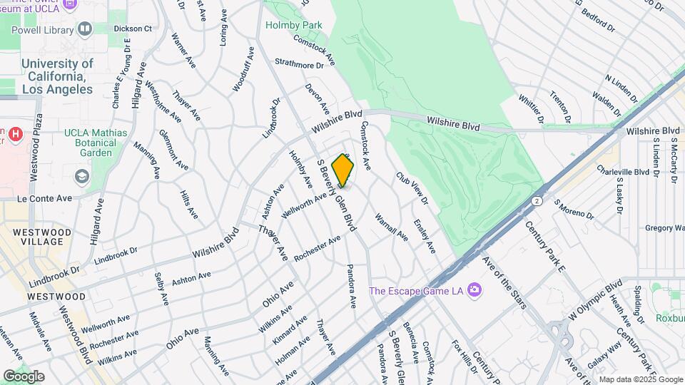 1306 S Beverly Glen Blvd Map and Location Details