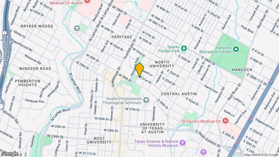 3011 Whitis Ave Map and Location Details