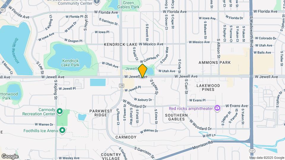 8870 W Jewell Ave Map and Location Details