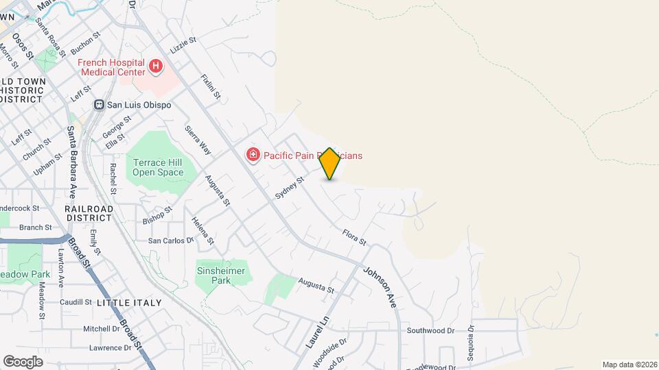 2606 El Cerrito St Map and Location Details