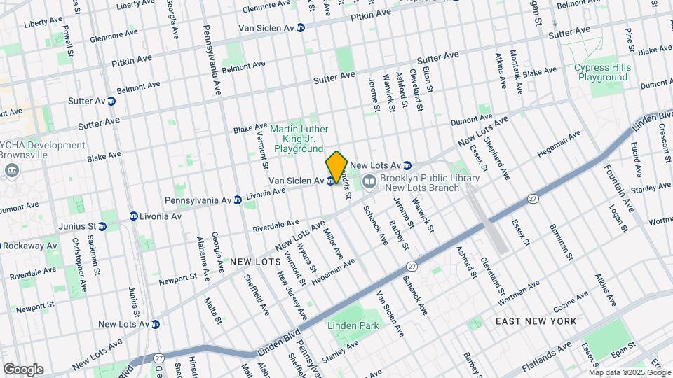 583 Van Siclen Ave Mapa y Detalles de la Ubicación