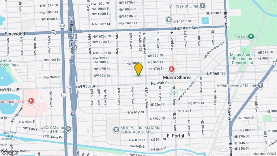 54 NW 96th St Map and Location Details