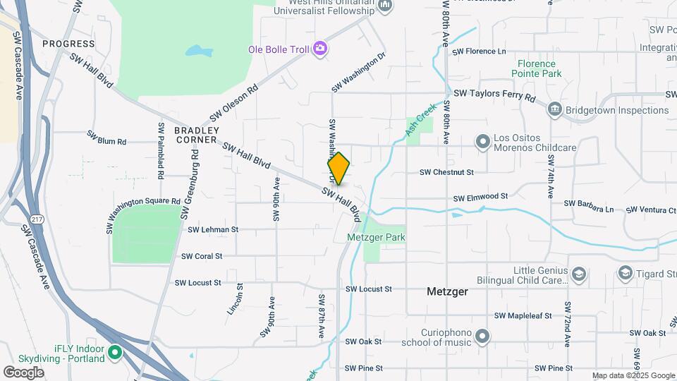 9550 SW Washington Dr Map and Location Details