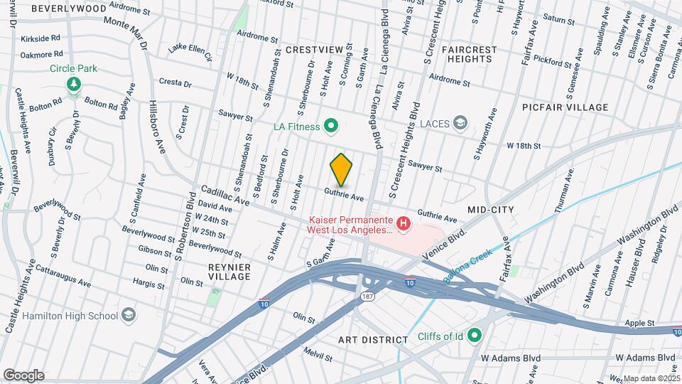 1980 S Garth Ave Mapa y Detalles de la Ubicación