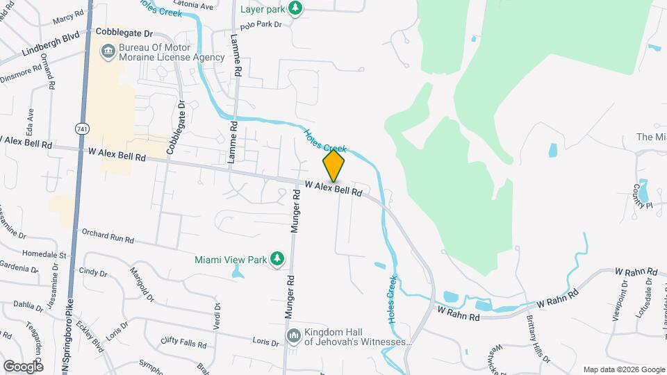 2125 West Alex Bell Road Mapa y Detalles de la Ubicación