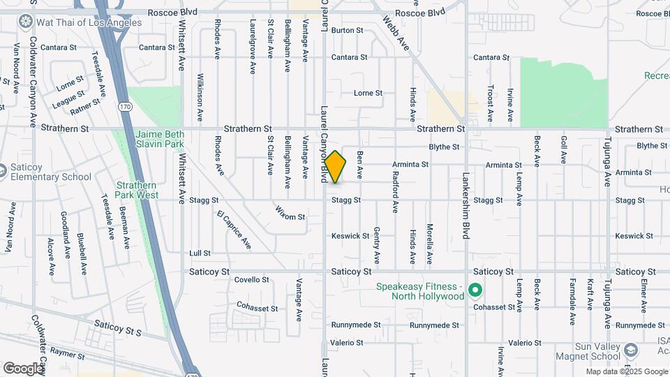 7820 Laurel Canyon Blvd Map and Location Details