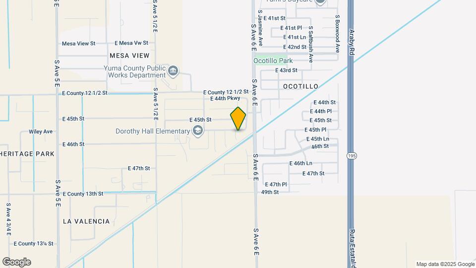 5951 E 45th Pl Map and Location Details