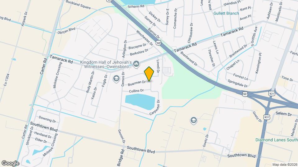 3918 Carpenter Dr Map and Location Details