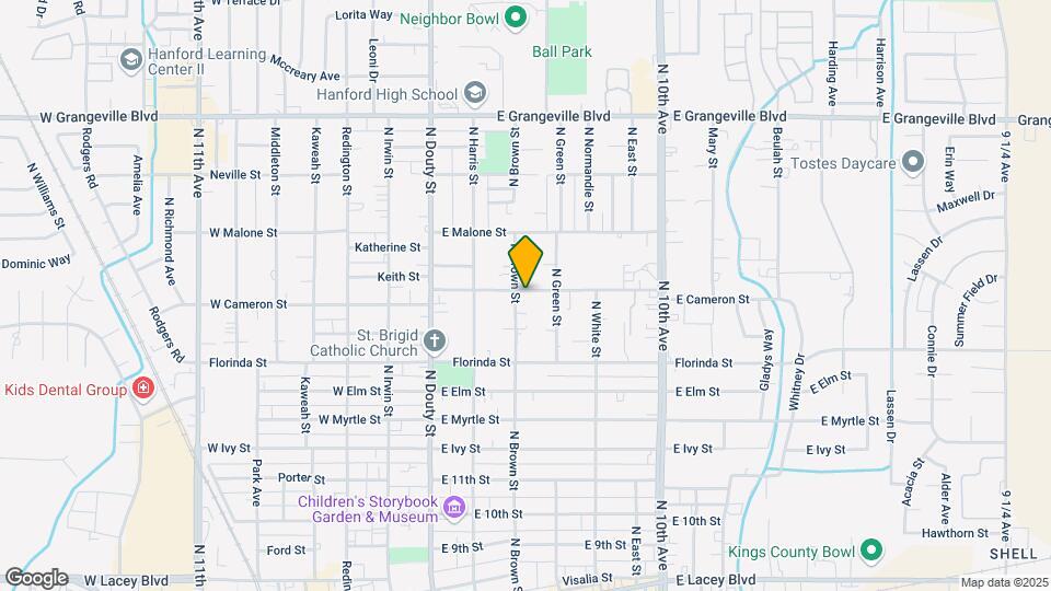 1171 N Brown St Map and Location Details