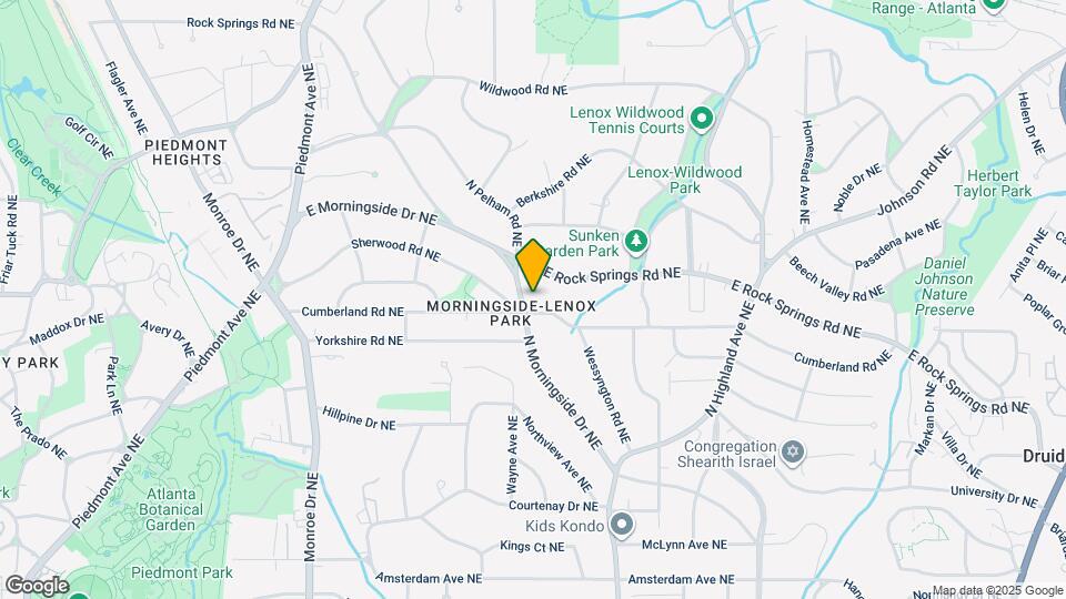 1539 N Morningside Dr NE Map and Location Details