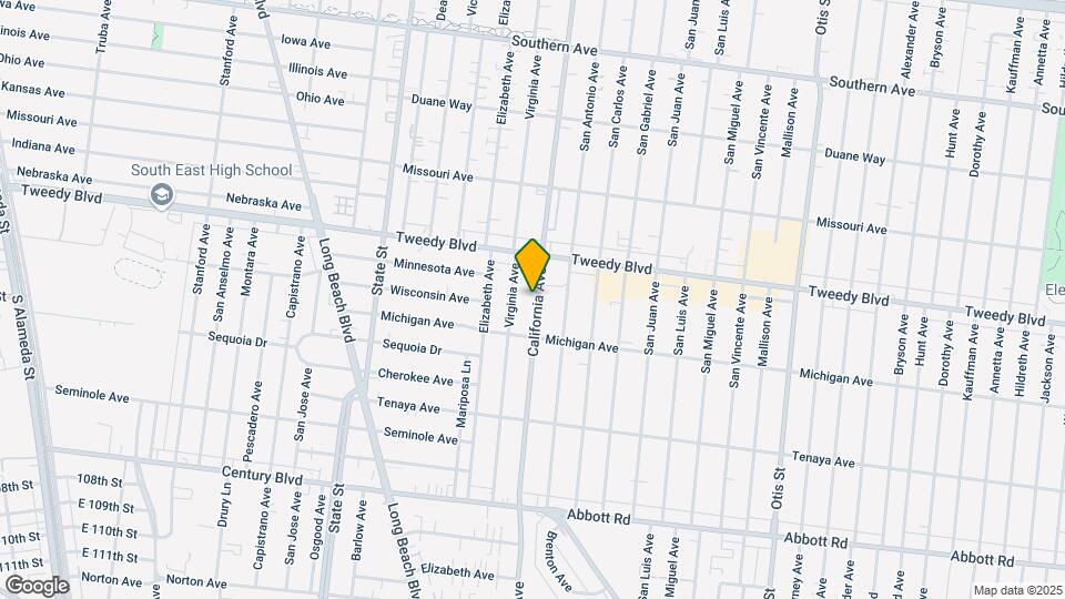 10025 California Ave Mapa y Detalles de la Ubicación