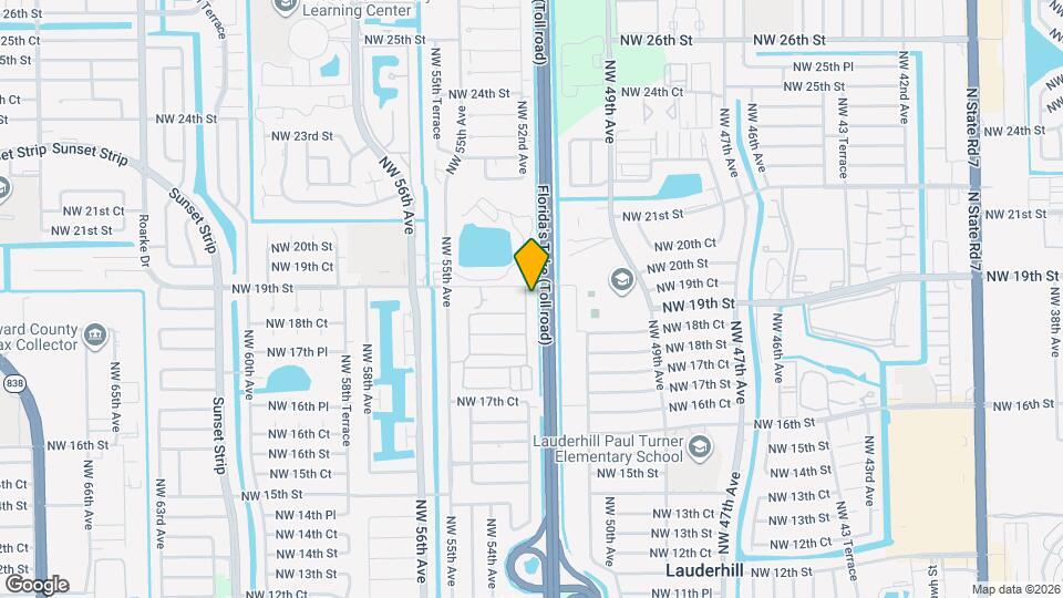 1872 NW 52nd Ave Map and Location Details