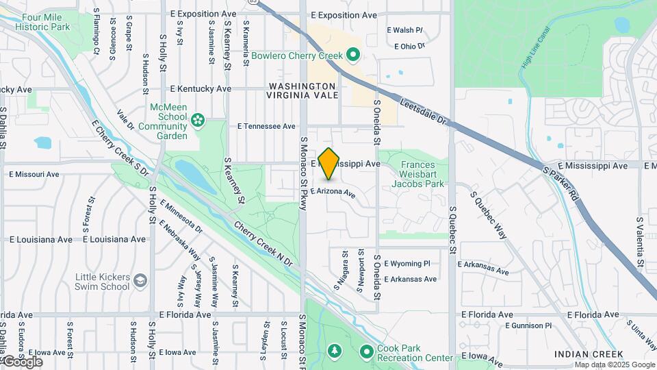 6665 E Arizona Ave Map and Location Details