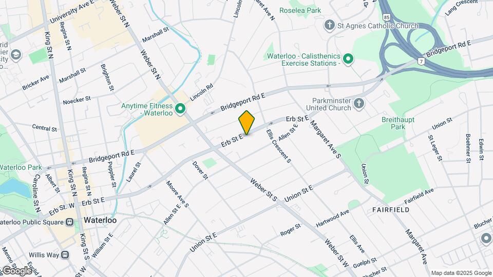 203 Erb St E Map and Location Details