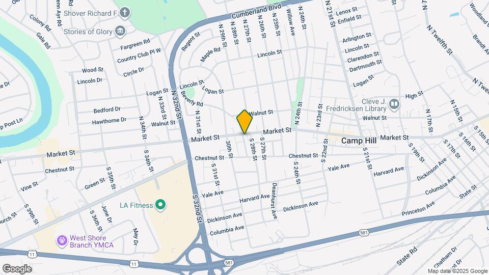 2807 Market St Map and Location Details