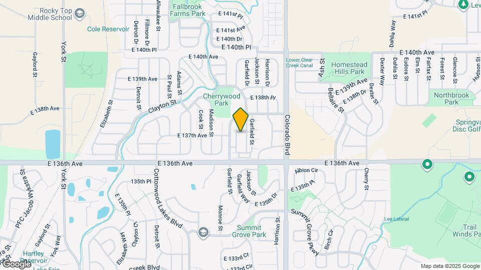 13642 Garfield St Mapa y Detalles de la Ubicación