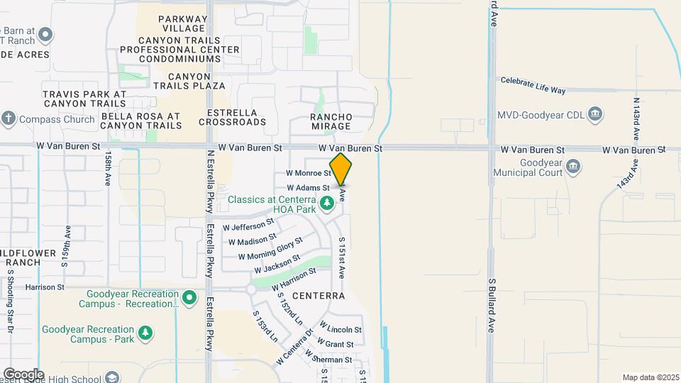 15109 W Adams St Map and Location Details