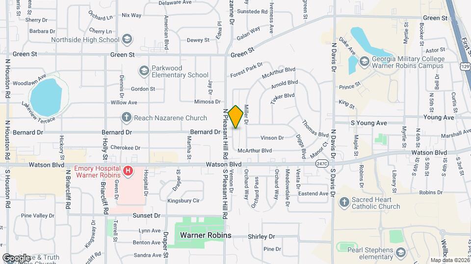 724 McArthur Blvd Map and Location Details