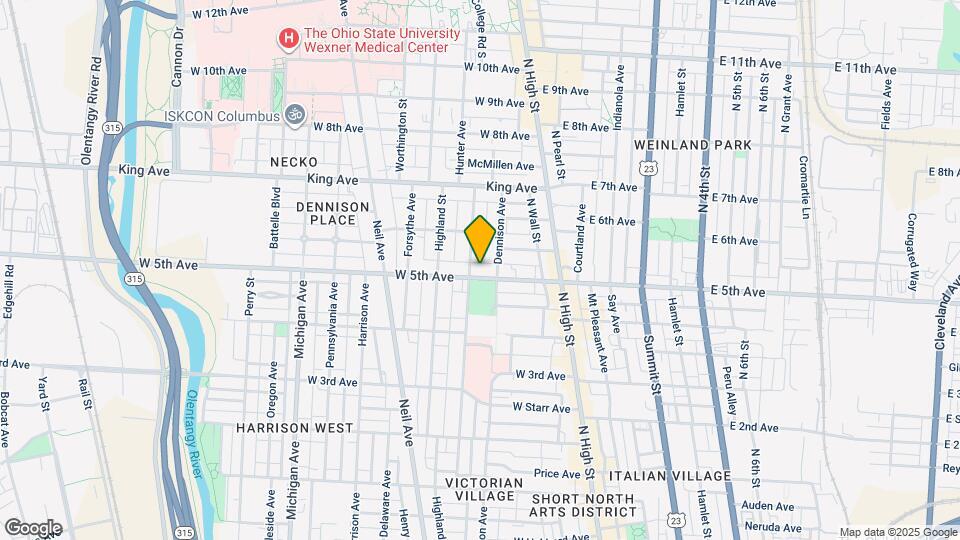 120 W 5th Ave Map and Location Details