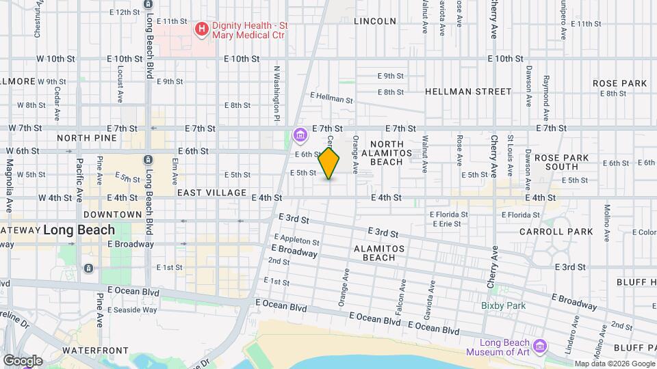 435 Cerritos Ave Map and Location Details