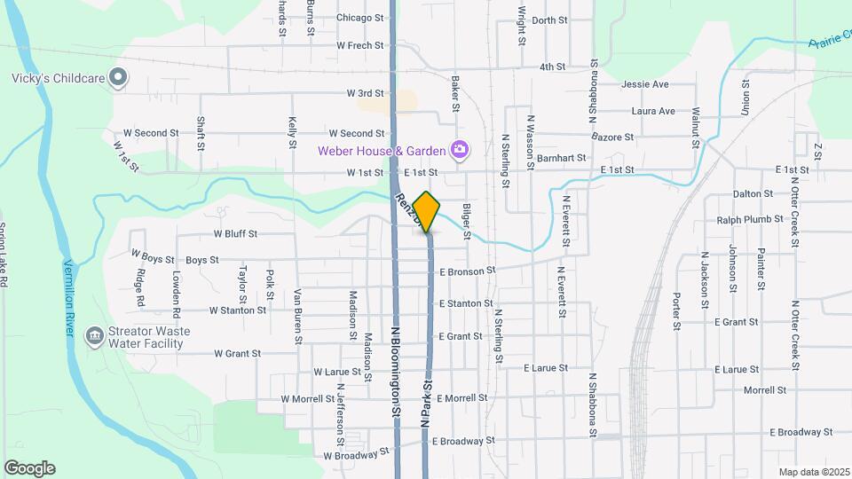 1204 N Park St Map and Location Details