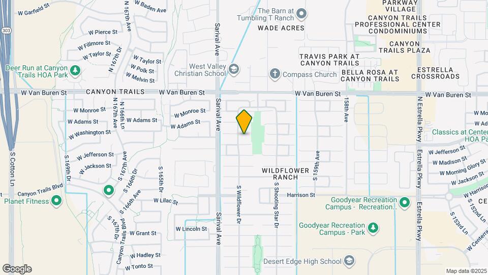 16189 W Washington St Map and Location Details
