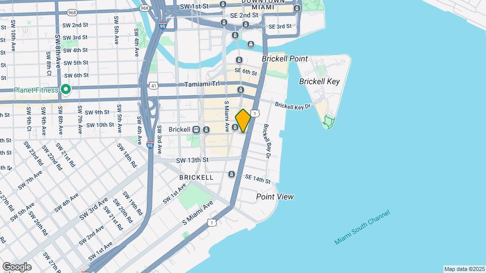 1060 Brickell Mapa y Detalles de la Ubicación