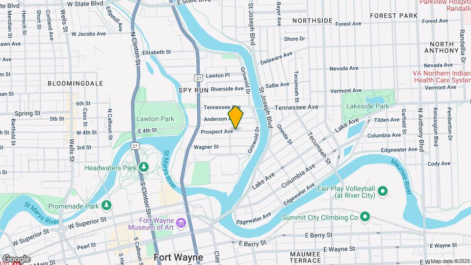 706 Prospect Ave Map and Location Details
