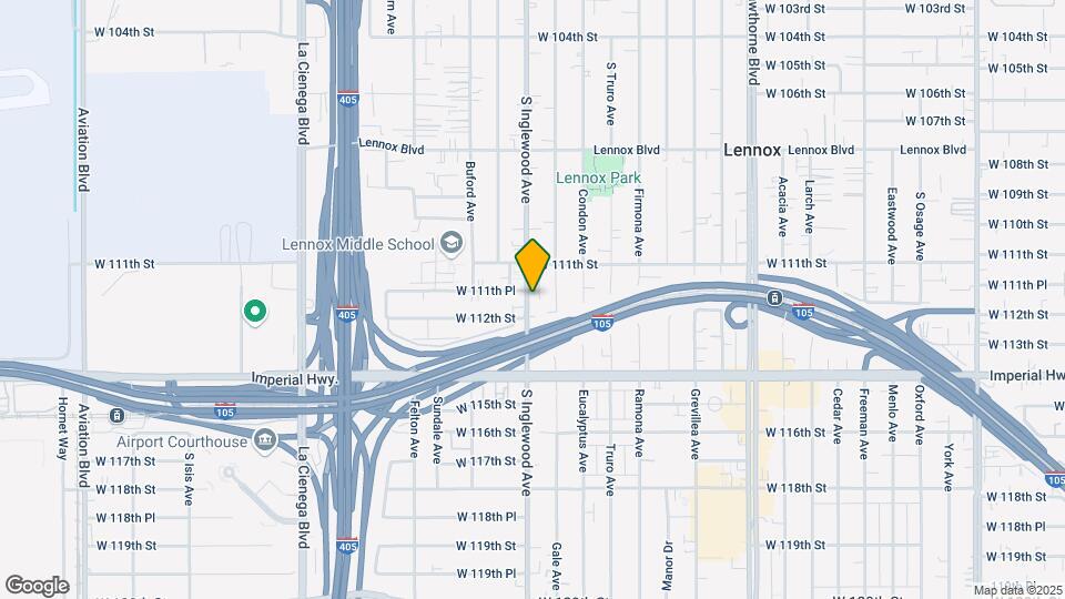 11132 S Inglewood Ave Map and Location Details