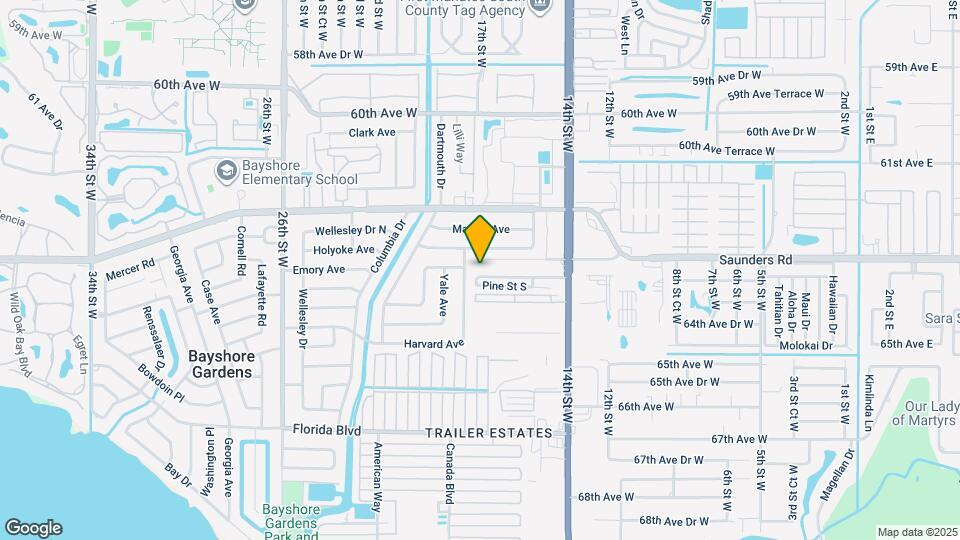 1716 63rd Ave W Map and Location Details